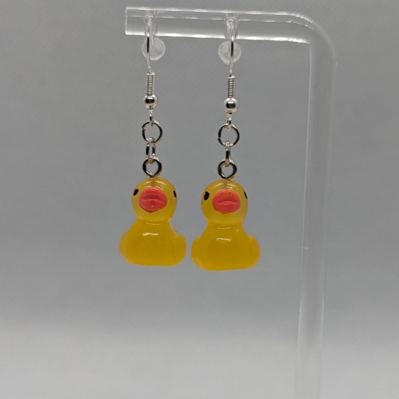 Hand Crafted Jewelry - Handmade duck earrings